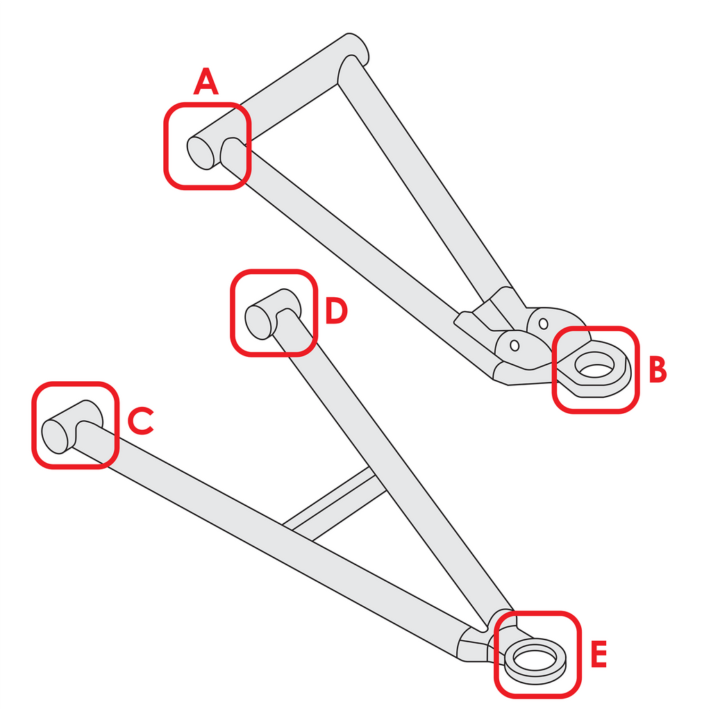 Front Upper Control Arm Bushing Replacement for Can Am Commander 1000 (2011–2020)