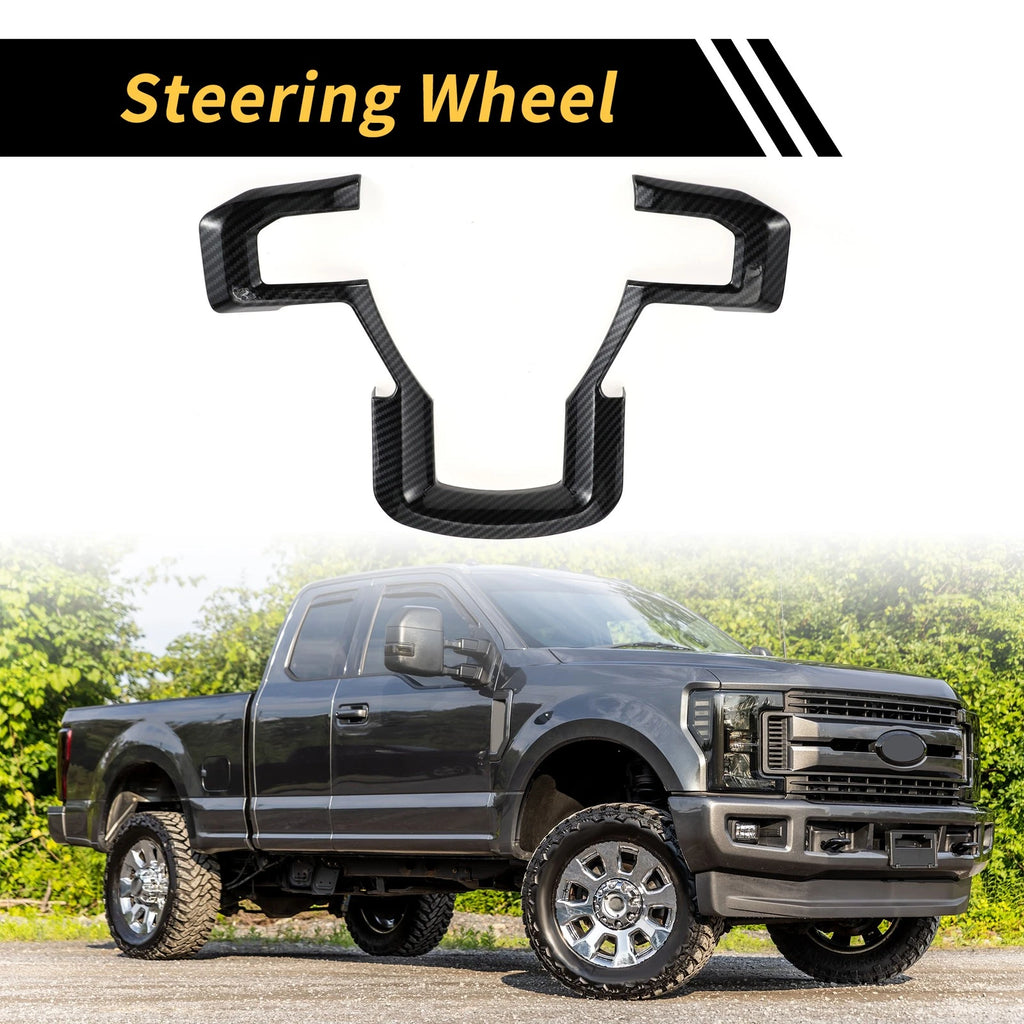 Steering Wheel Cover Trim Replacement for Ford F-150 (2015–2020) Black