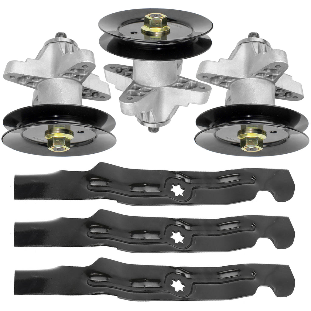 Spindle and Blade Replacement for Troy-Bilt 50 Inch 14AP80TP766 (2014–2016)