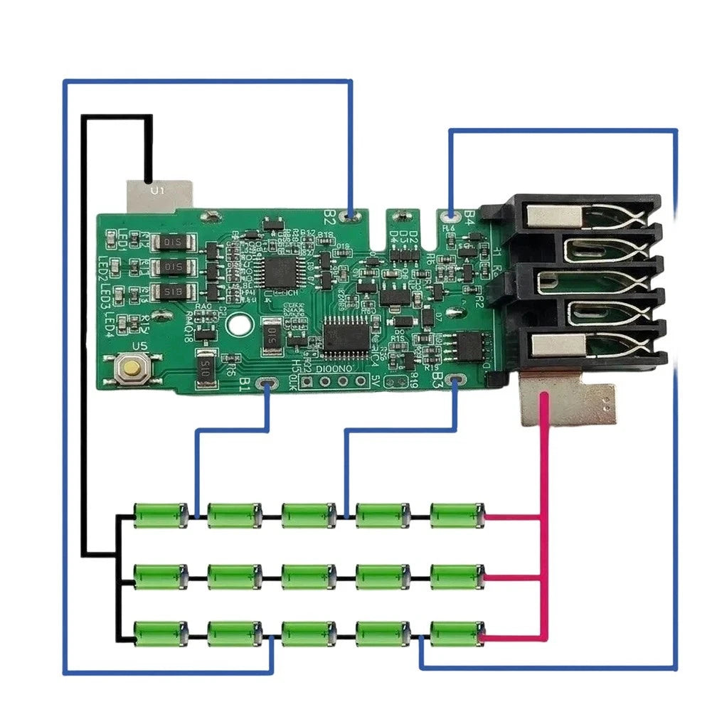 Charging Protection Board PCB 48-11-1811 for Rechargeable Batteries