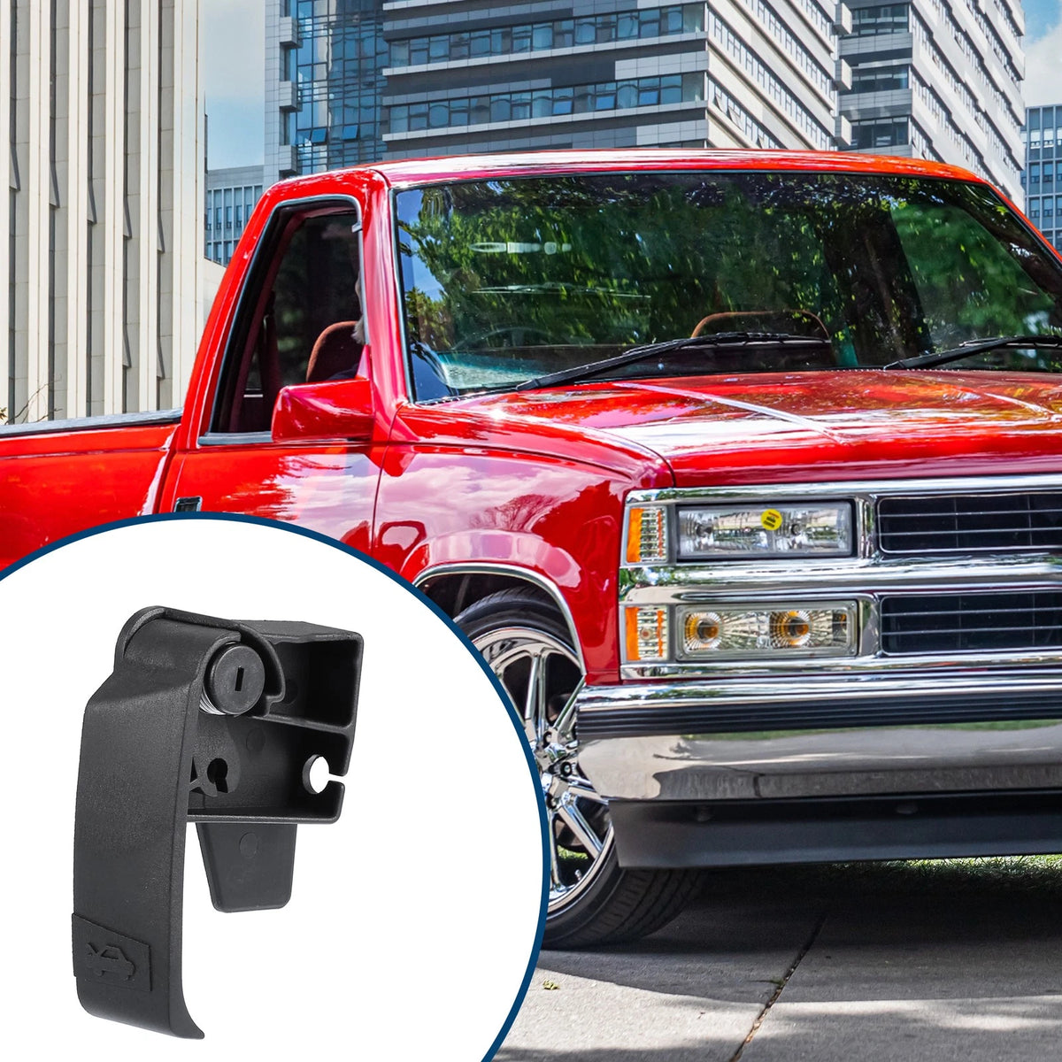 Inner Hood Release Handle for Chevrolet GMC Cadillac C1500 C3500 (1988–1998)