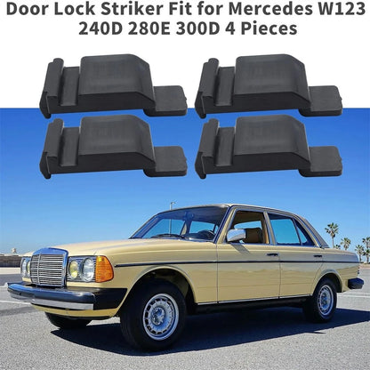 4Pcs Door Lock Striker For Mercedes W123 240D 280E 300D 1237200104, 1237200204