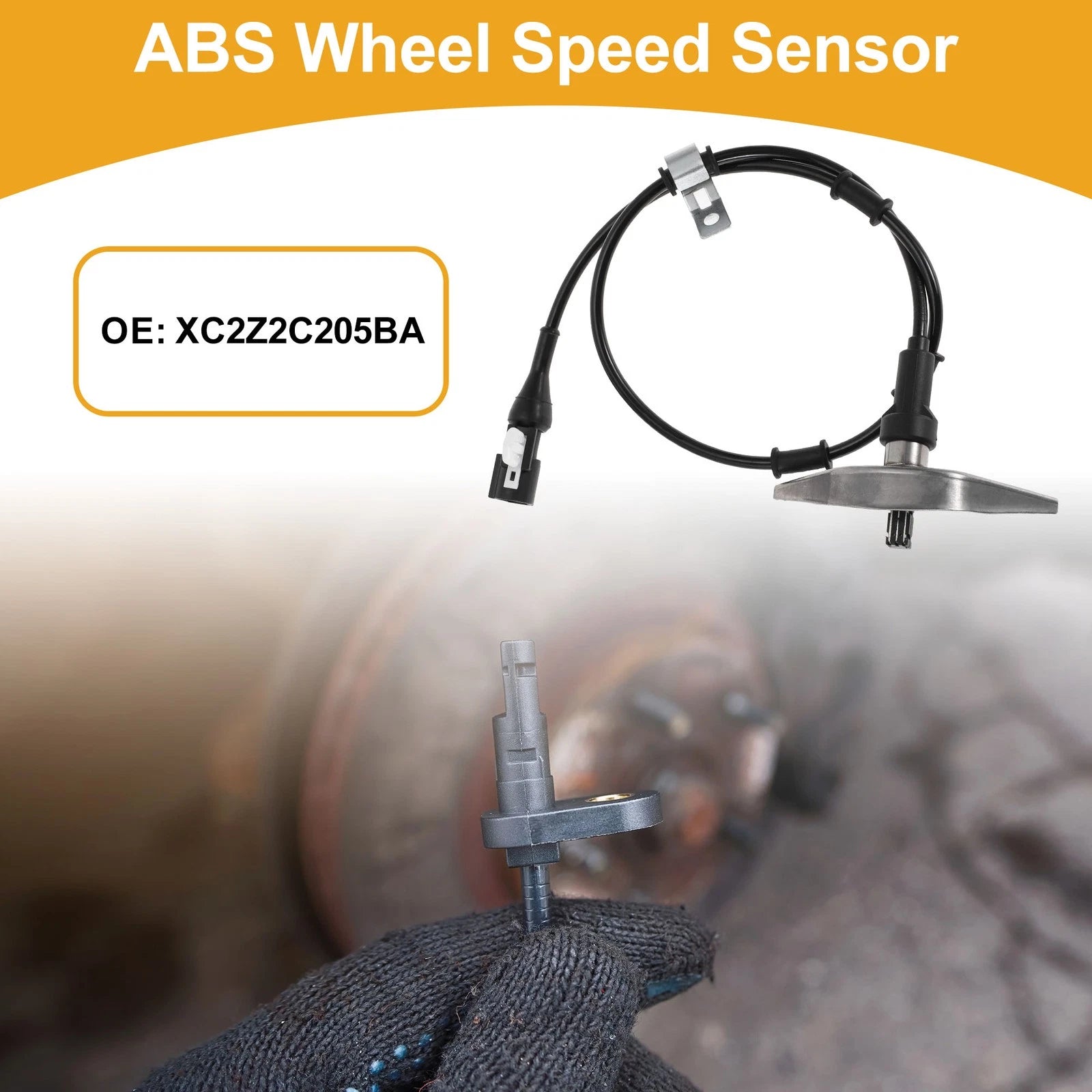 ABS Wheel Speed Sensor Front Left Replacement for Ford E-250 (1999–2004)