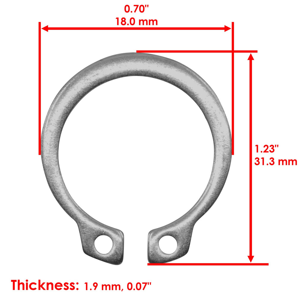 Mower Caster Bushing with Snap Ring for John Deere (M83541) (2000–2000)