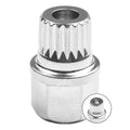 Wheel Lock Lug Nut for (1pc, Rustproof Silver Tone)