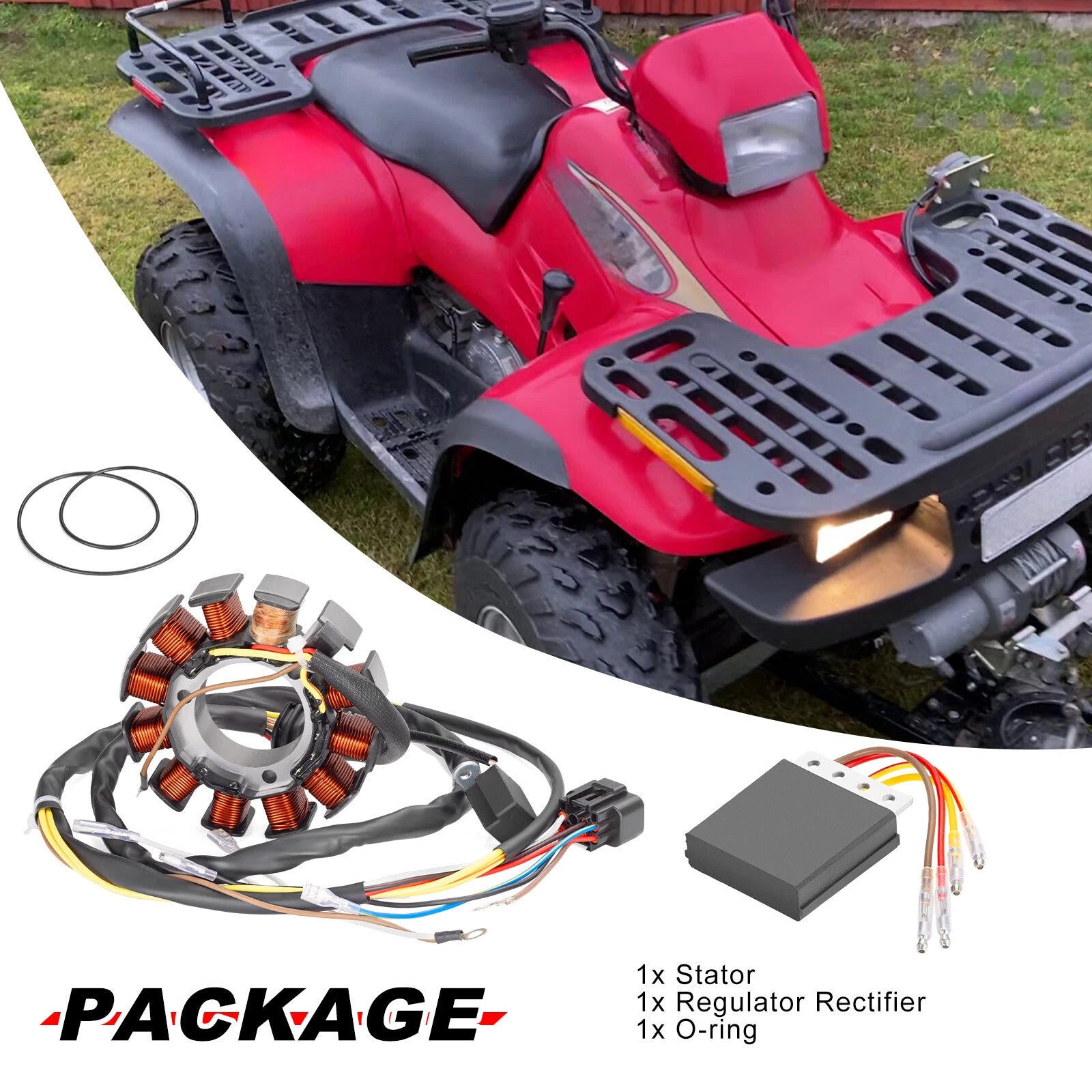 Stator Regulator Rectifier O-ring Kit for Polaris Ranger 500 6x6 (1999–2001)