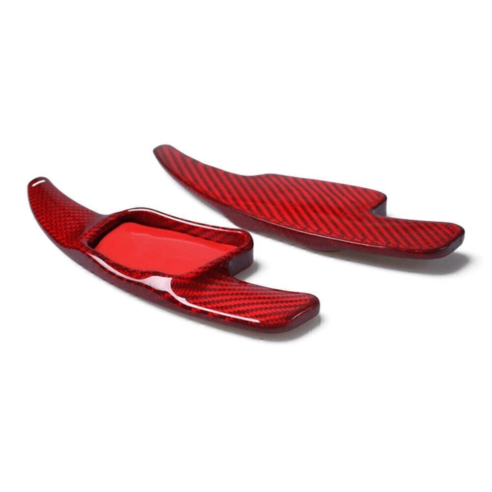 2X Red Carbon Fiber Steering Wheel Paddle Shift for Audi A4L, A5 (2013–2020)