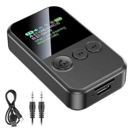 Bluetooth Car Kit Adapter for Universal Use (TF Card Slot, Multi-Format)