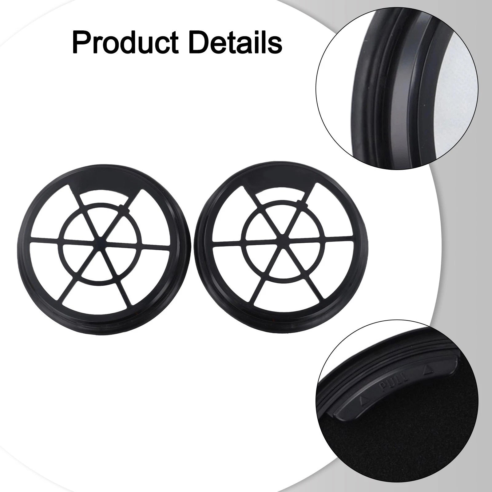 Replacement Filter for Basics Canister Vacuum Model B0D6VD8P7T (1.3L) 2 Pack