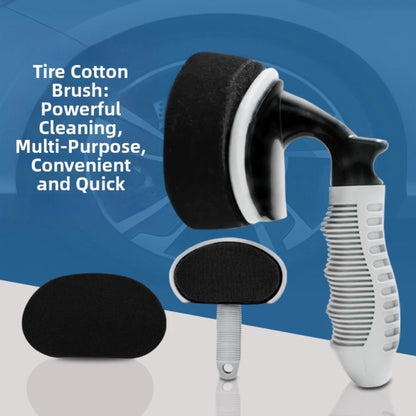 Car Tire Sponge with Lightweight Handle for Improved Wax Application