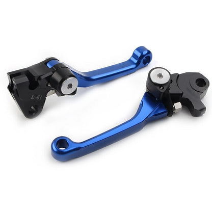 Pivot Brake Clutch Levers for Kawasaki KX250F KX450F (2004–2018) - Blue