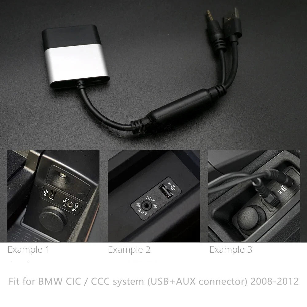 USB AUX Media Transmitter Bluetooth Adapter Module For 08-12 BMW CIC /CCC System
