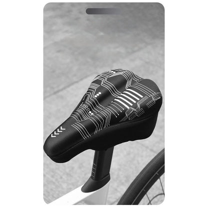 Silicone Dot Base Bike Seat Cover with Gel & Memory Foam for Stability