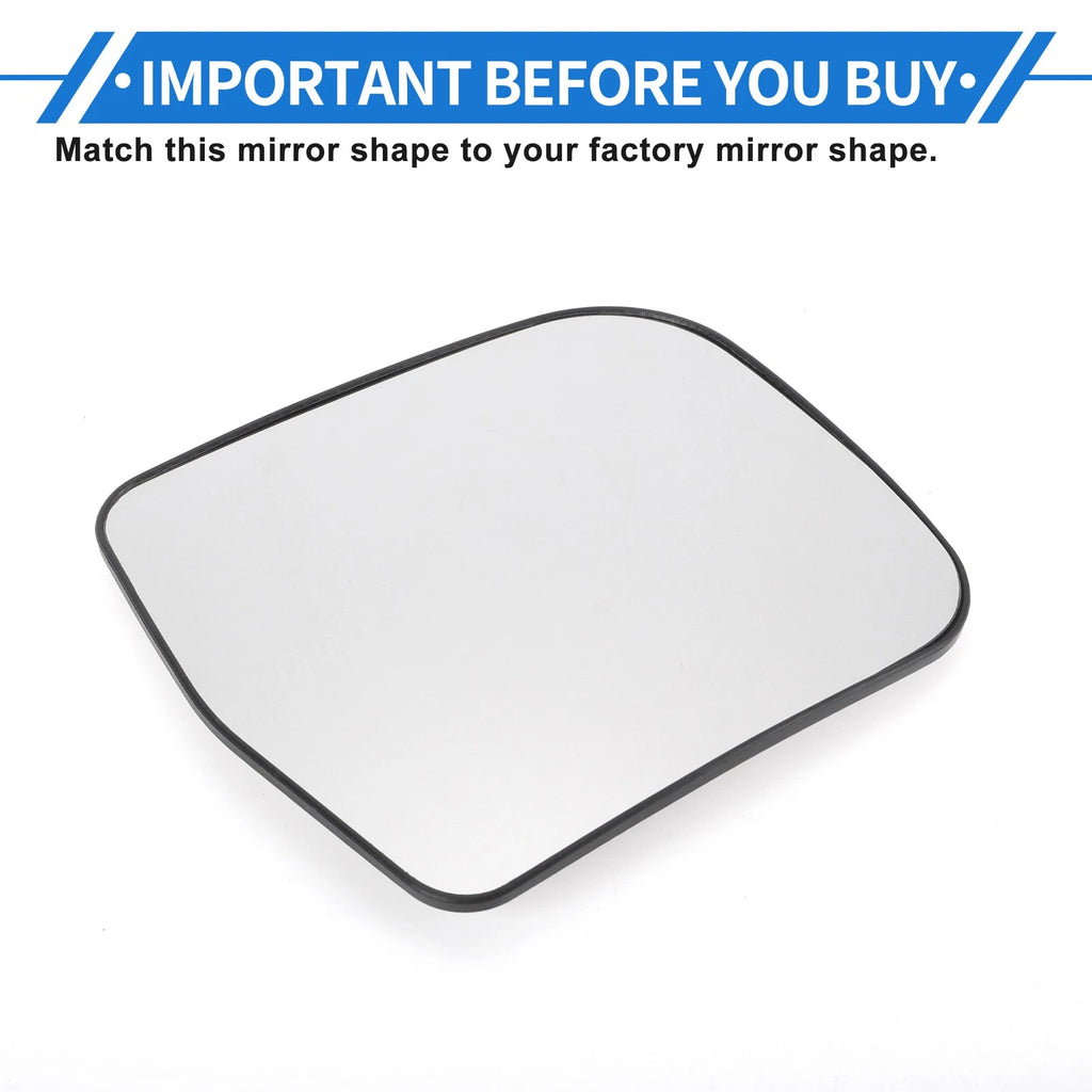 Right Passenger Side Mirror Glass Non Heated Replacement for Toyota Previa (2003–2009)