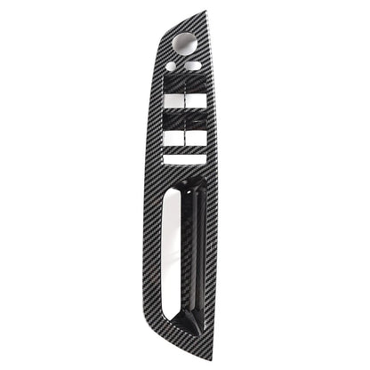 Carbon Front Inner Door Panel Handle Pull Trim Cover for BMW X5 E70 X6 E71 E72