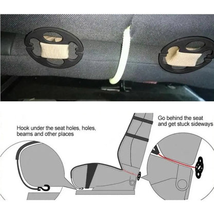 48Pcs Car Seat Cover Installation Kit - Plastic Metal Fasteners & Hooks