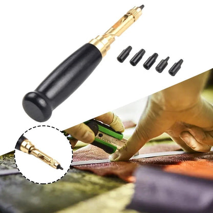 Set of 7 Leather Crafting Tools for Automatic Projects