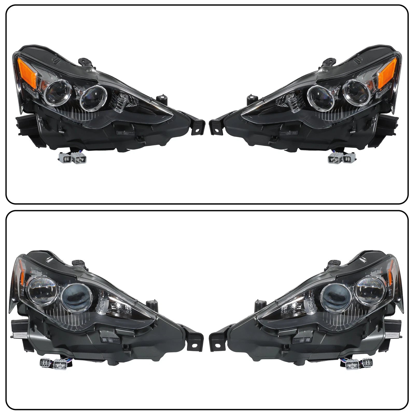 2X LED Headlights for Lexus IS250 IS350 (2014–2016)