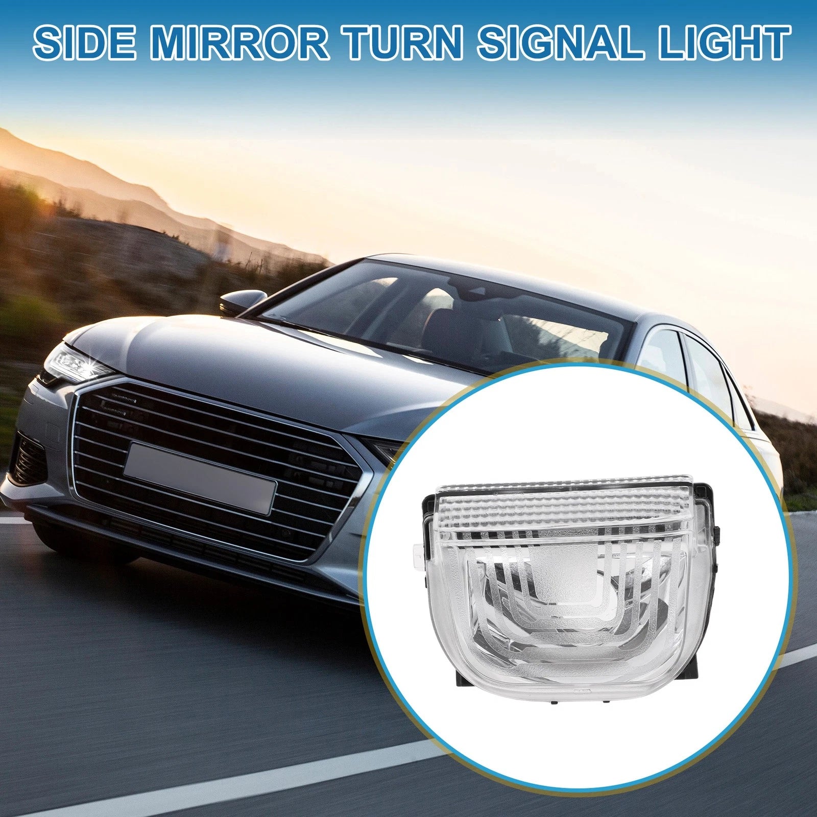 Car Mirror Turn Signal Light LED Left Replacement for Mercedes-Benz Sprinter (2010–2018)