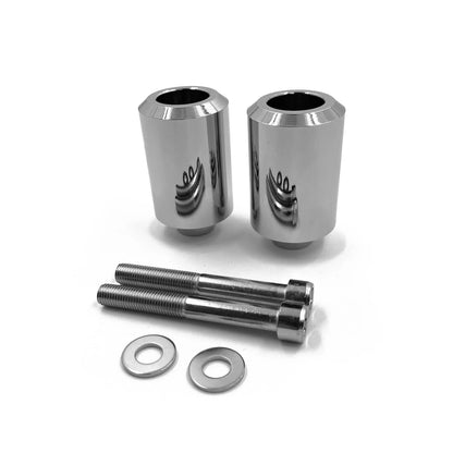 Chrome Frame Sliders Crash Protectors for Yamaha FZ6/FZS600/FZ6N (2004–2012)