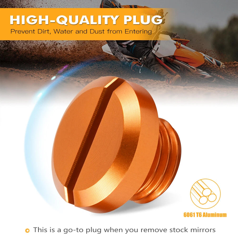 Mirror Hole Plug Kit for KTM 1090 1190 1290 Adventure (M10XP1.25)