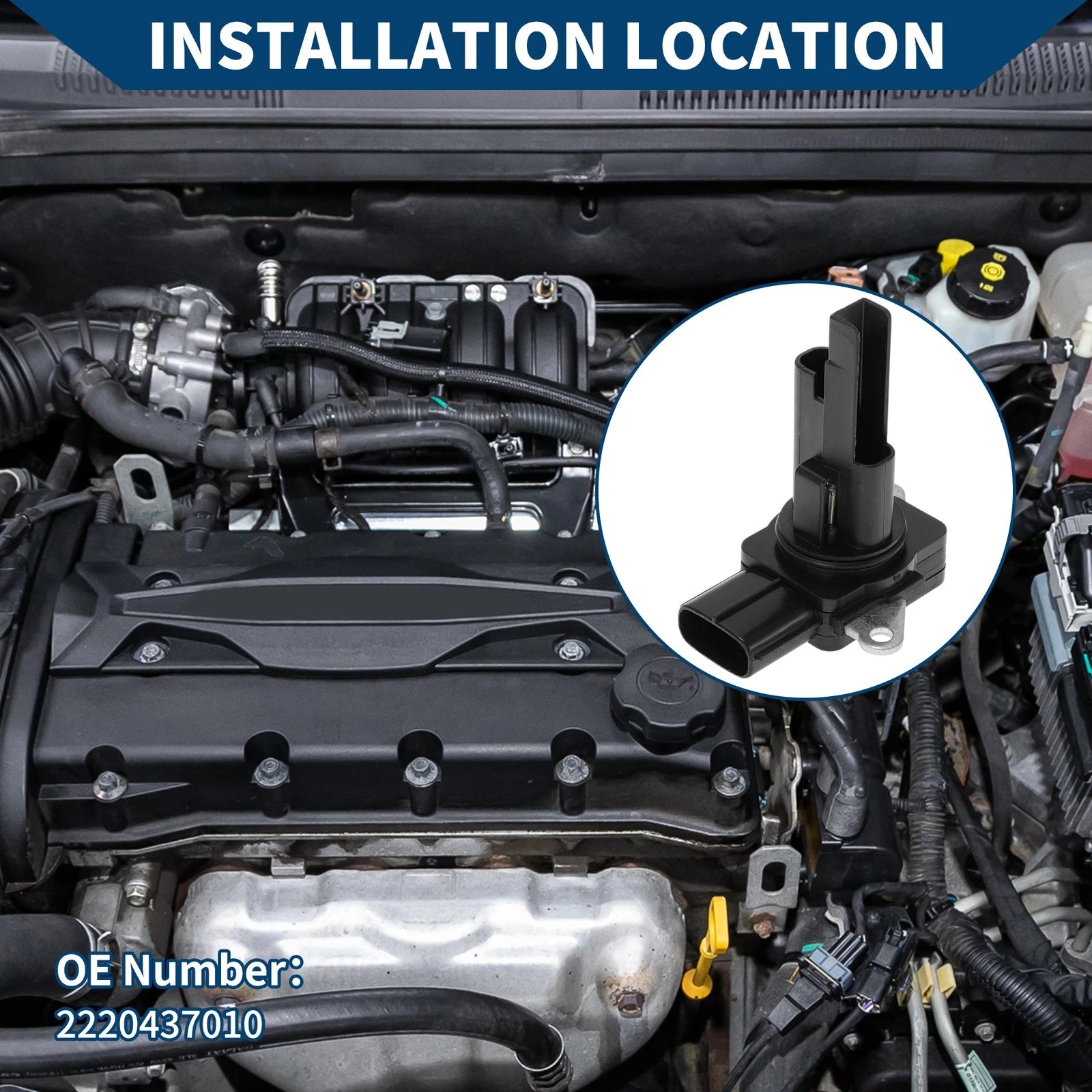 Mass Air Flow Sensor Replacement for Toyota RAV4 (2006–2012) 1 Year Warranty