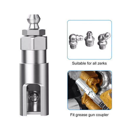 Set of 1 Grease Nozzle Adapter for Grease Gun (90 Degree)