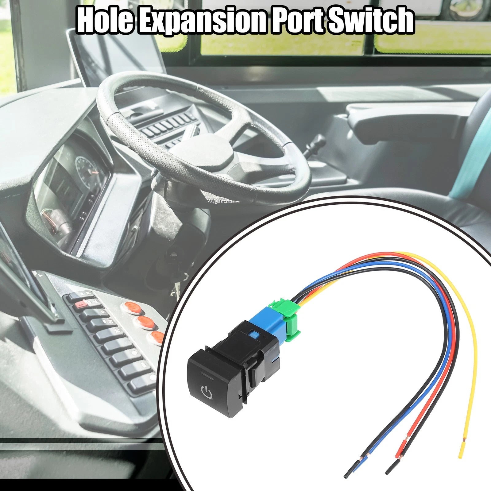 Hole Expansion Port Switch with Wire for Toyota Vehicles (2010–2020)