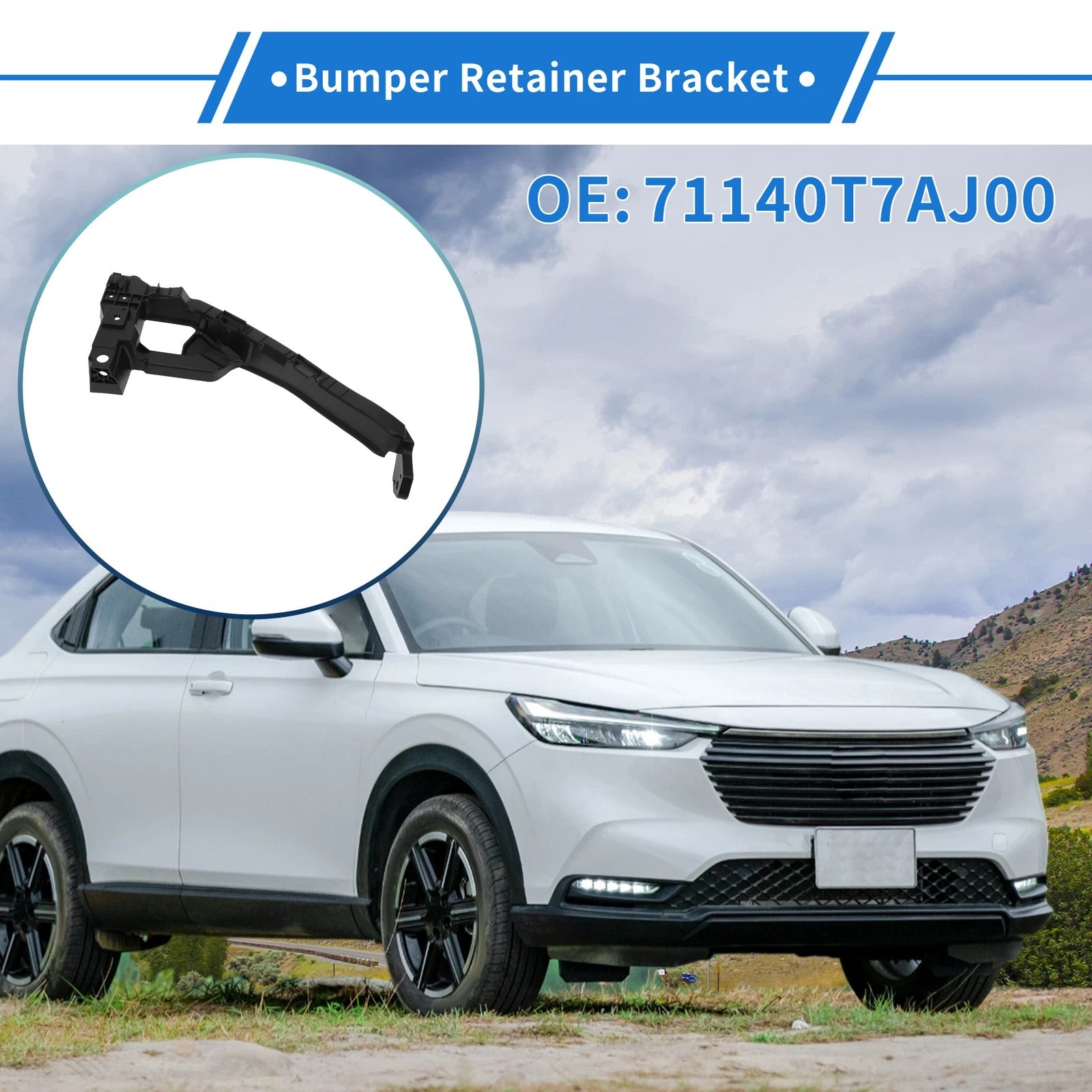 Front Right Bumper Retainer Bracket Replacement for Honda HRV (2019–2021)