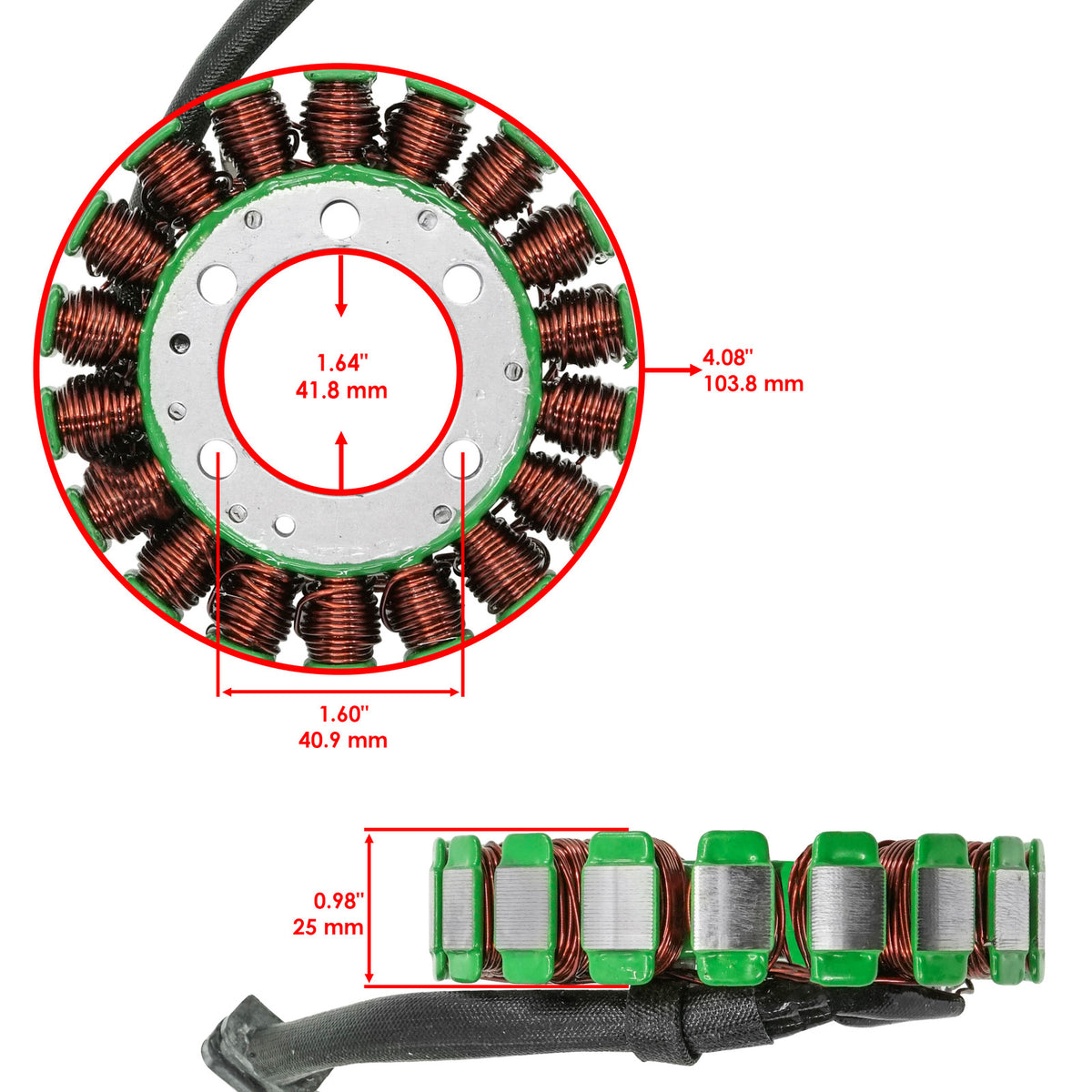Stator Magneto Replacement for Kawasaki Ninja 600 ZX-6 1990–1993