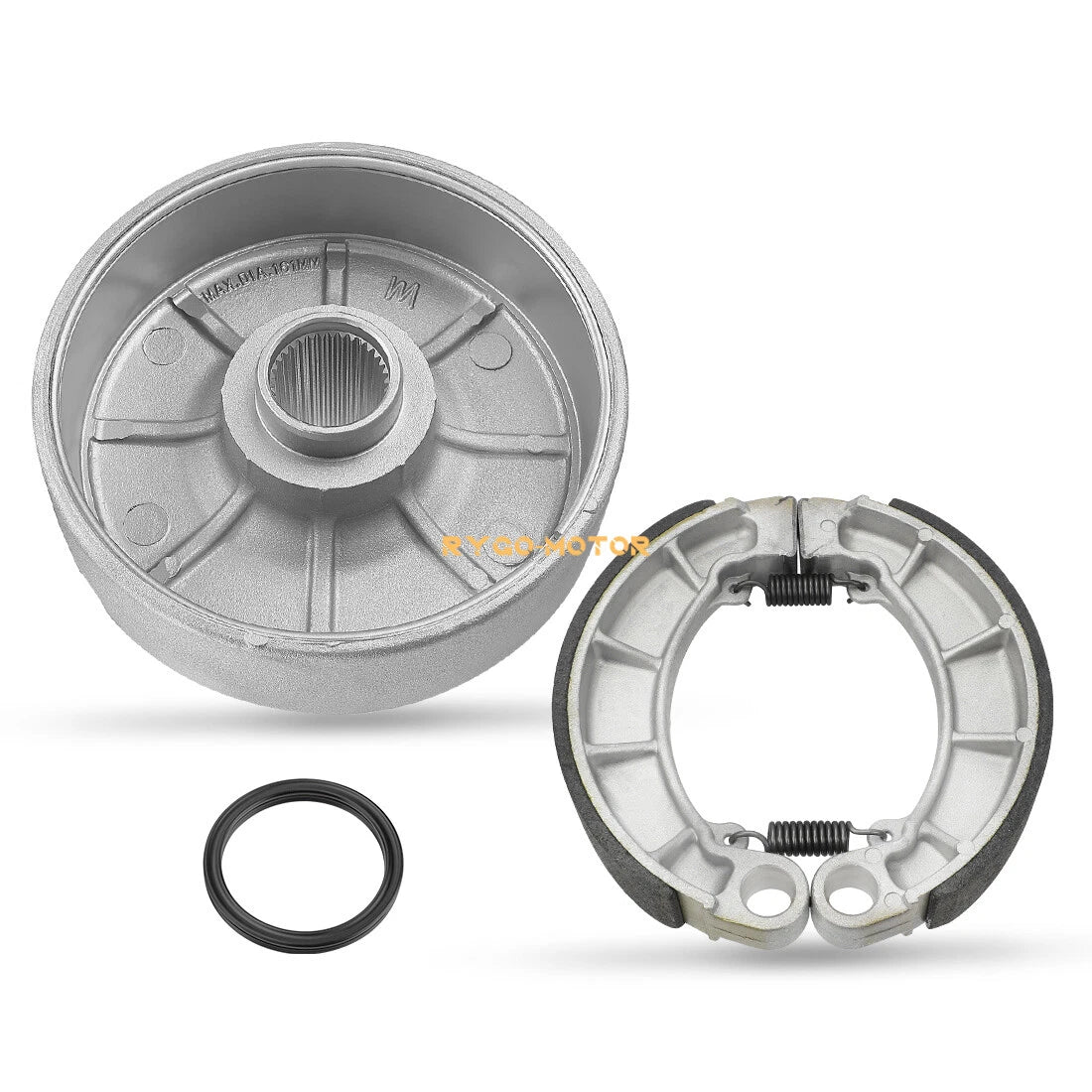 Rear Brake Drum Hub & Brake Shoes for Honda Rancher 420 TRX420 (2007–2013)