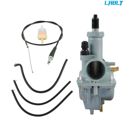 Carburetor & Throttle Cable for Kawasaki Bayou 220 250 (KLF220 KLF250A)
