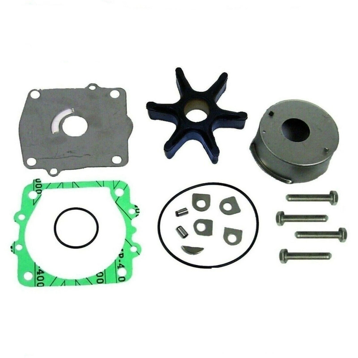 Yamaha 115 & 130 hp V4 Water Pump Impeller Kit rplcs 18-3312 6N6-W0078-00-00