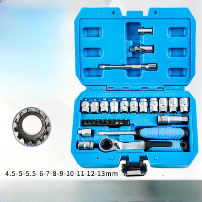 29pc Ratchet Socket Set with Hex Bits for Automotive Use