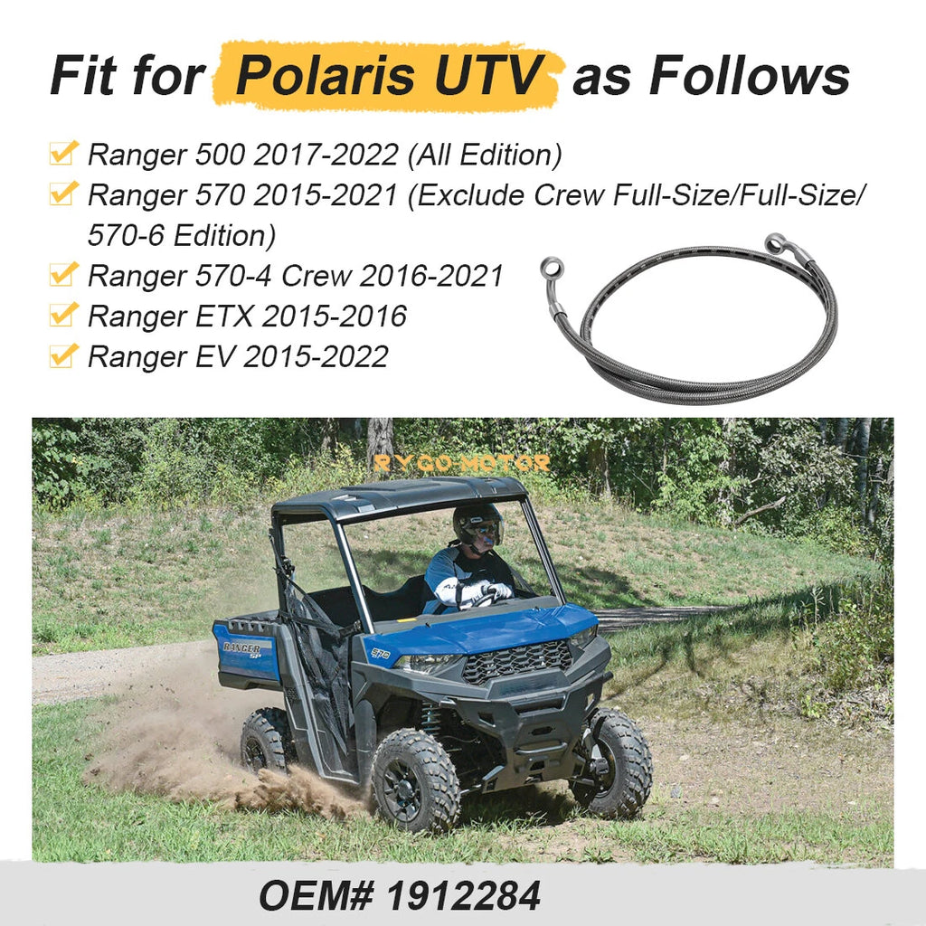 Front Right Brake Hose Line for Polaris Ranger 500 570 Crew 570/XP 570