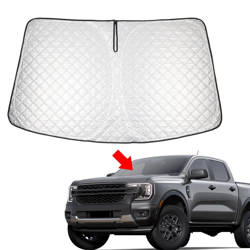 Folding Windshield Sun Shade for Ford Ranger (2019–2025)