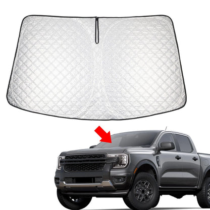 Folding Windshield Sun Shade for Ford Ranger (2019–2025)