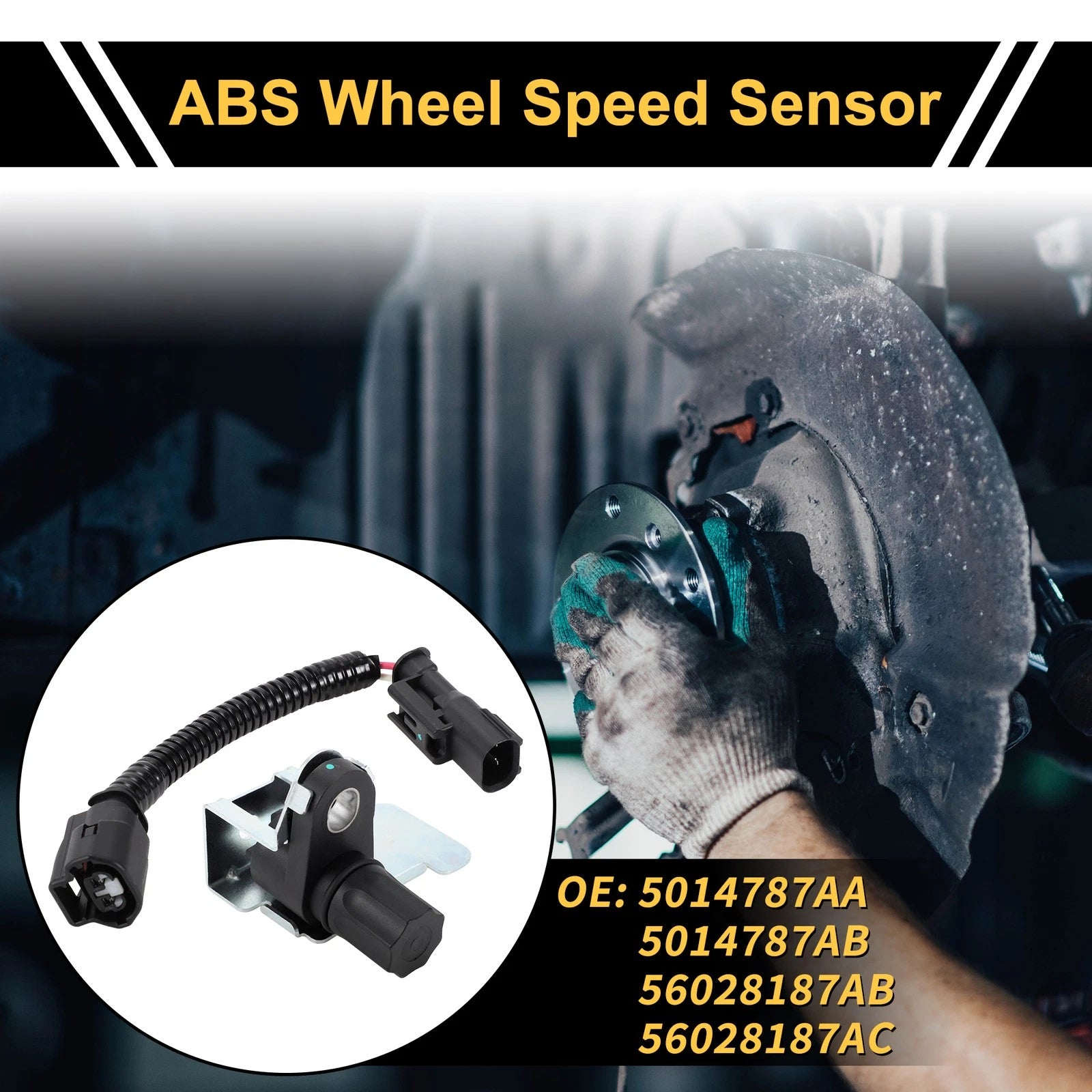 ABS Wheel Speed Sensor Replacement for Dodge Ram 1500 2500 Rear Left Right (2013–2024)