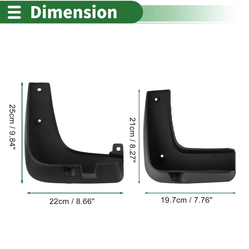 Mud Flaps Splash Guards for Kia Niro (2016–2021) W/ Mount Accessories