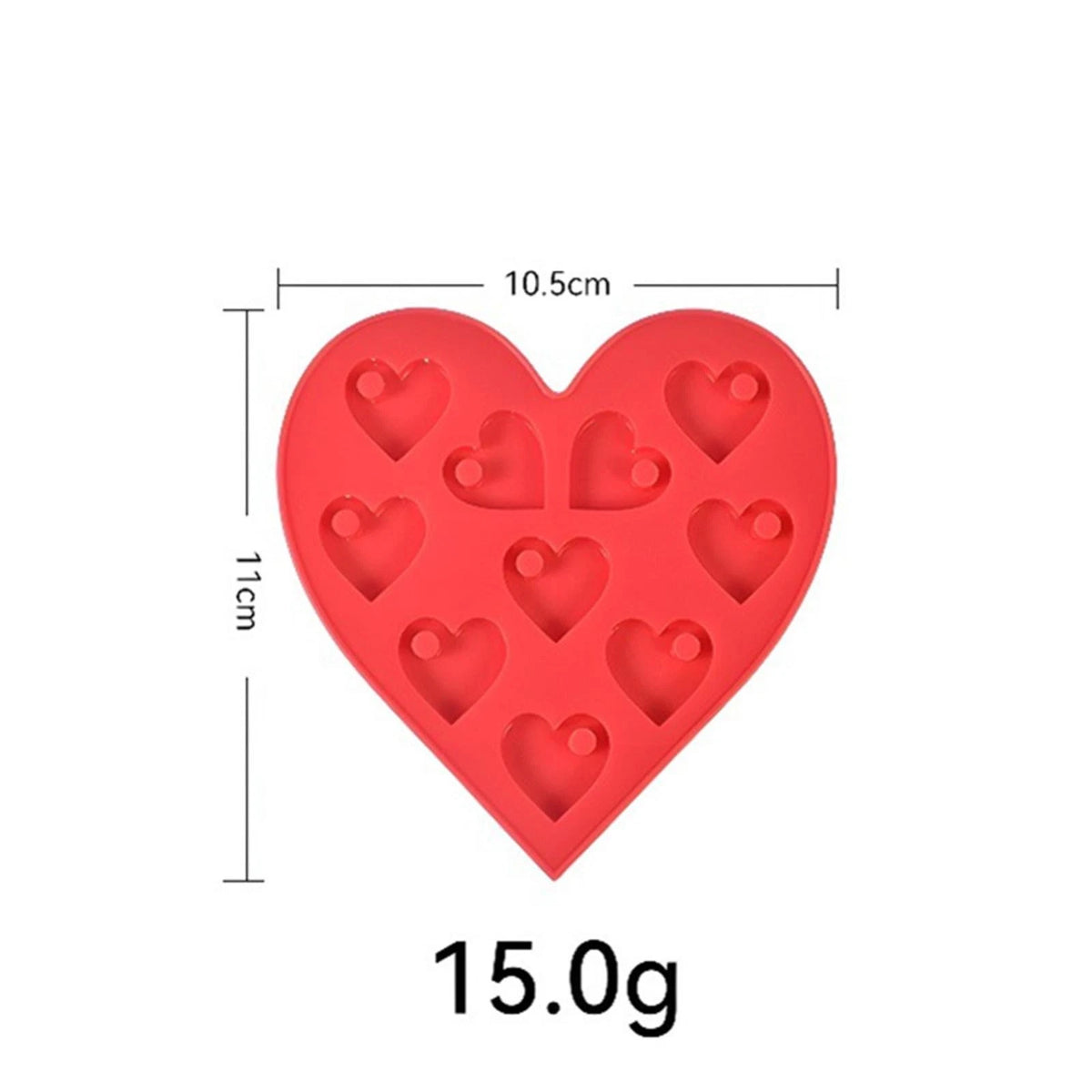 Heart Shaped Silicone Mold for Earrings (Epoxy Resin)