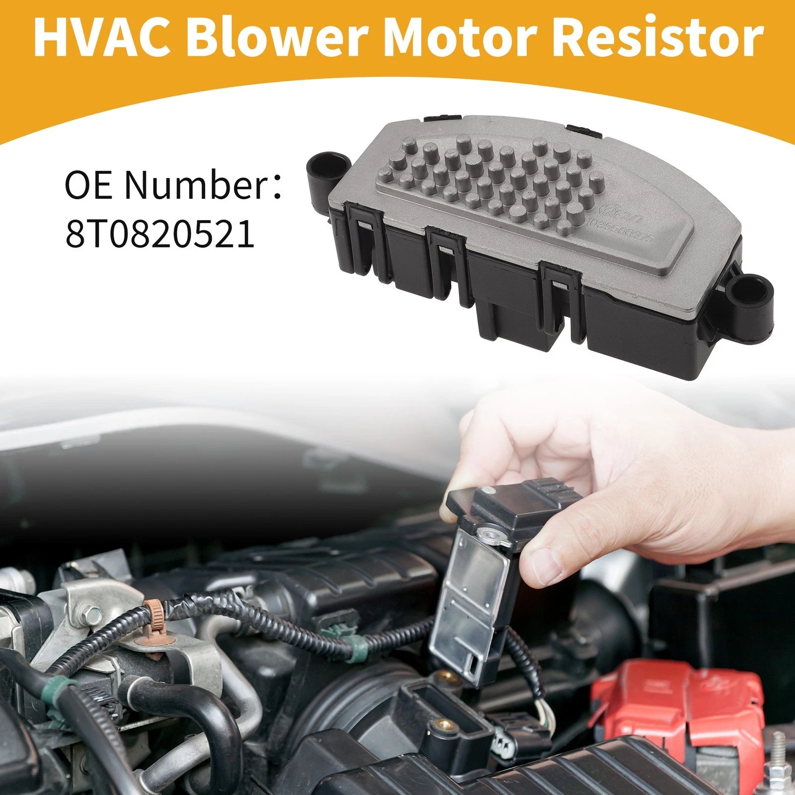 HVAC Blower Motor Resistor Heater Blower Resistor for Audi A5 (2007–2016)