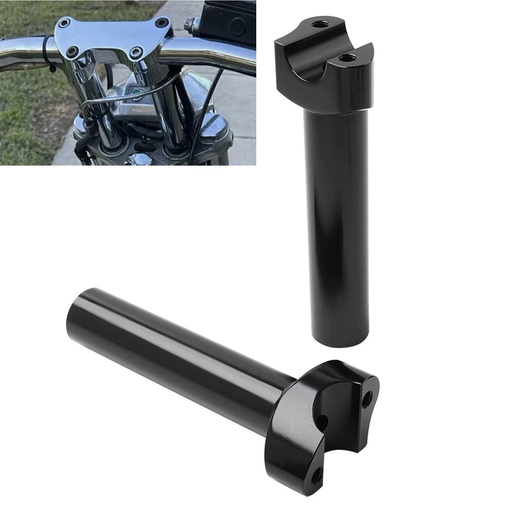 6" Straight Handlebar Risers for Harley Heritage Softail Dyna FXD (1" Bar)