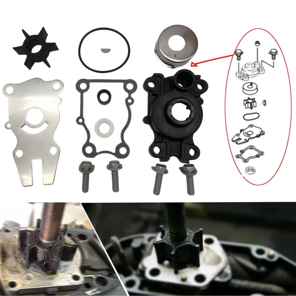Water Pump Kit for Yamaha 40 50 60 Hp (Replaces 63D-44311-00-00, 63D-W0078-01-00)