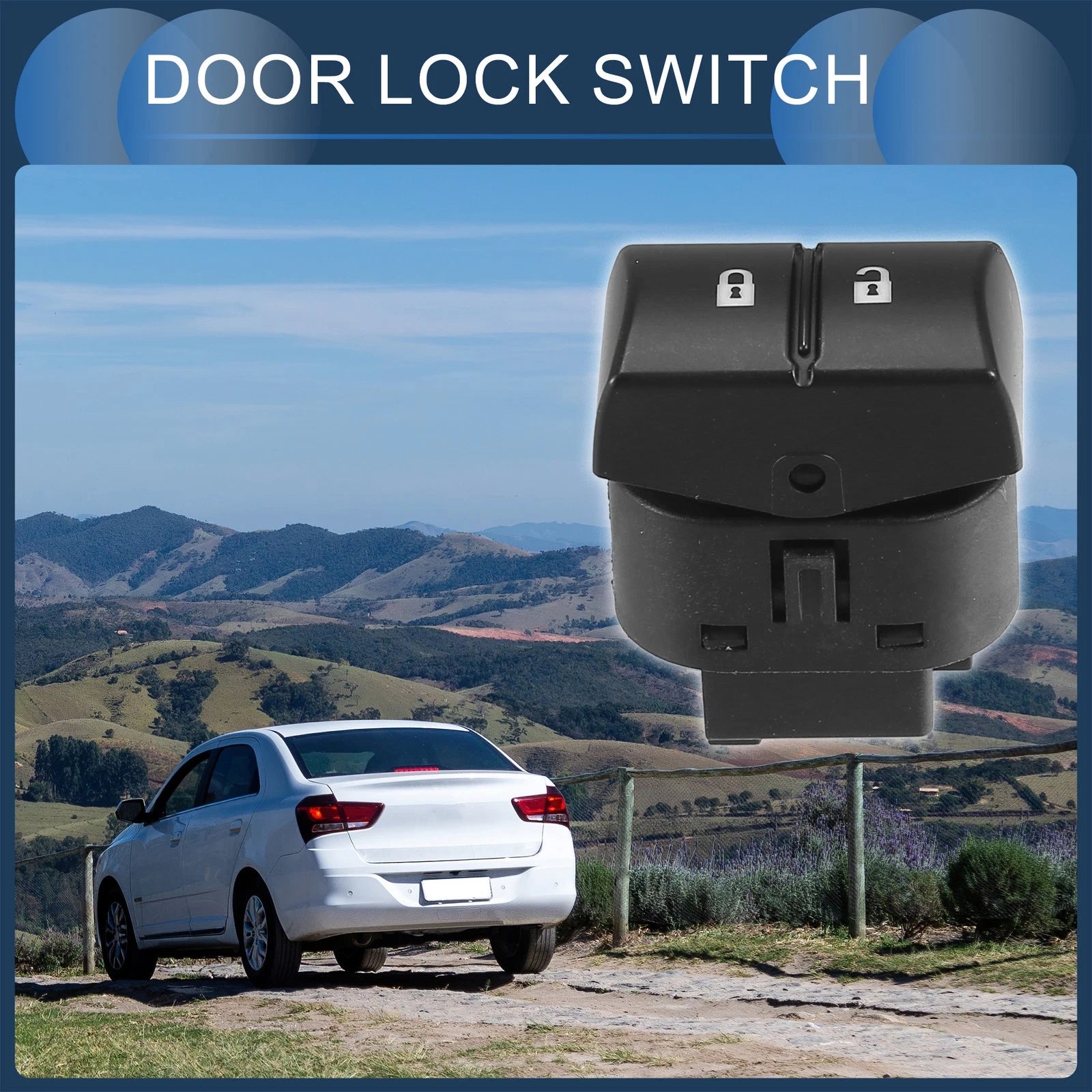 Door Lock Switch Front Right Passenger Replacement for Chevrolet Cobalt (2005–2010)