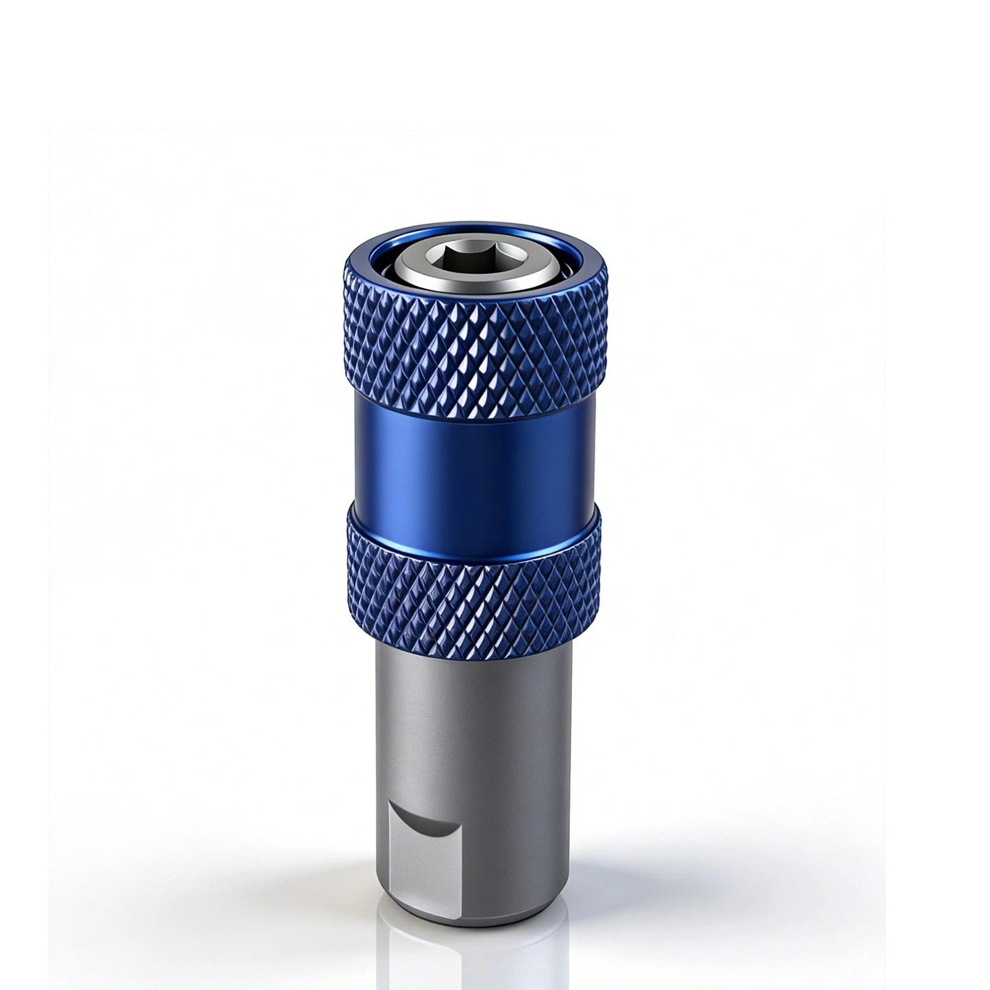 Chrome 3/8 Hex Shank Quick Release Drill to Screwdriver Adapter