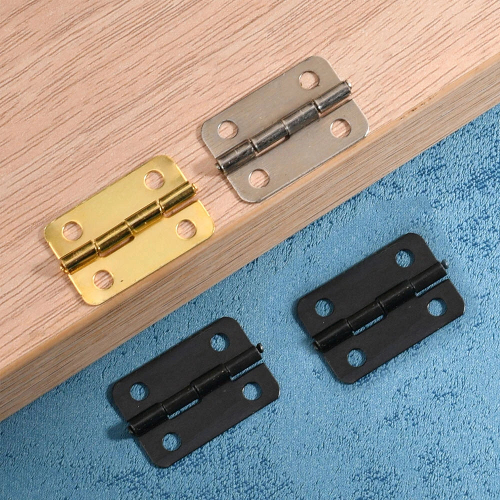 24pcs 23x15mm Furniture Hinge for Jewelry Box Dollhouse Cabinet