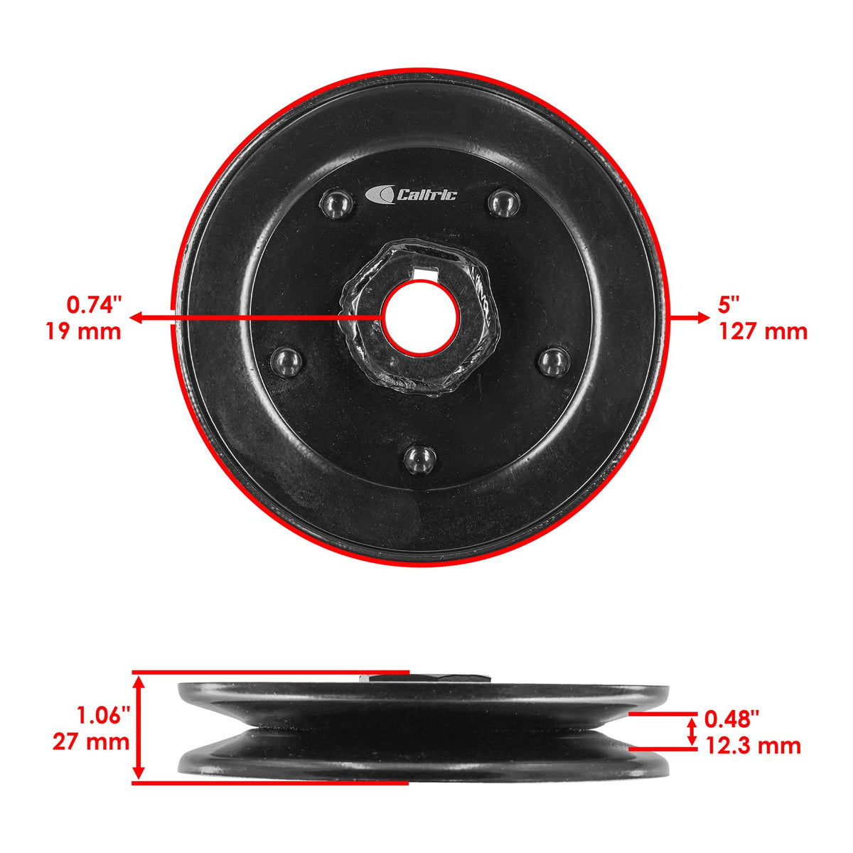 Deck Spindle V Pulley Replacement for Cub Cadet MTD Troy-Bilt (48-54")