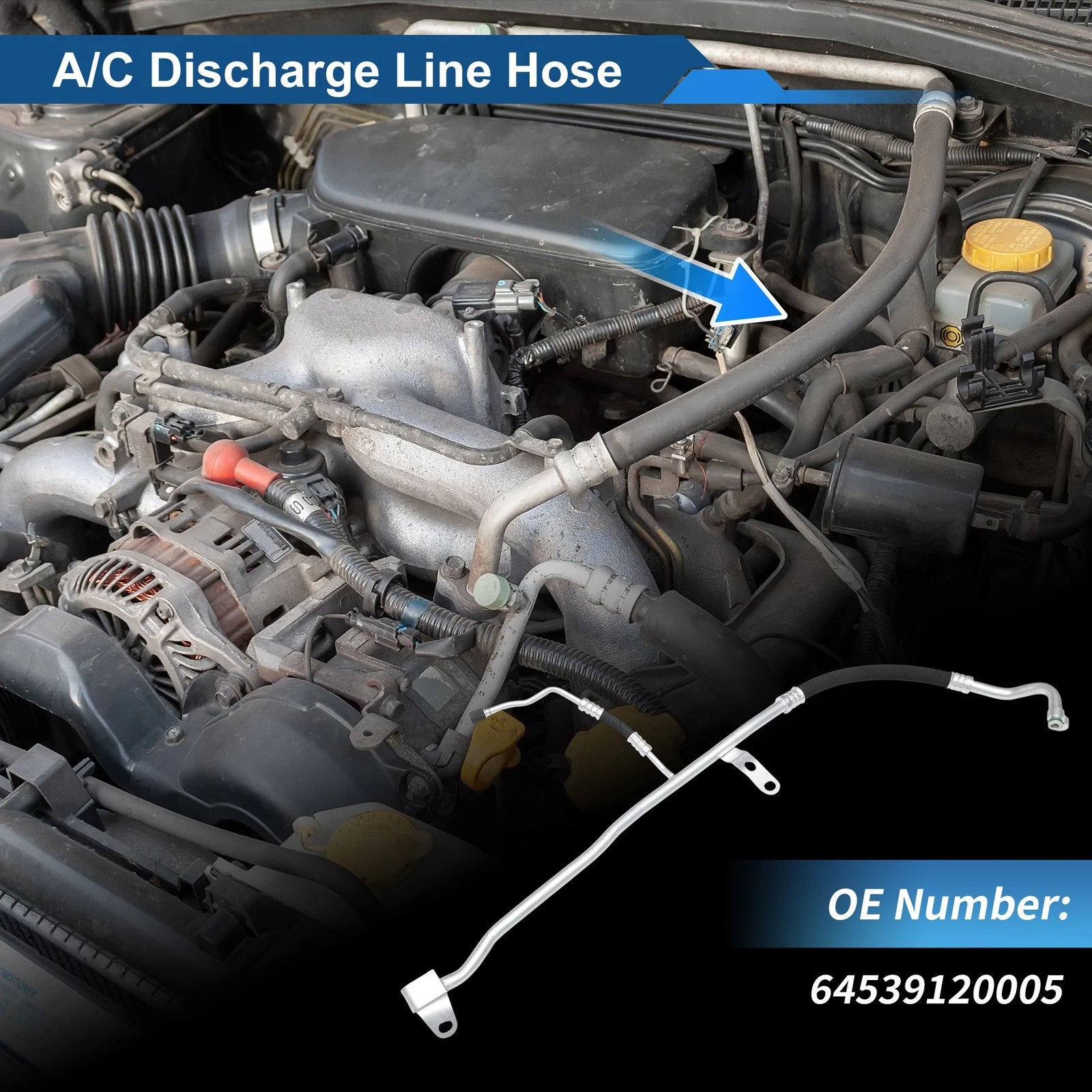 A/C Refrigerant Liquid Hose Replacement for BMW 535i (2011–2016)