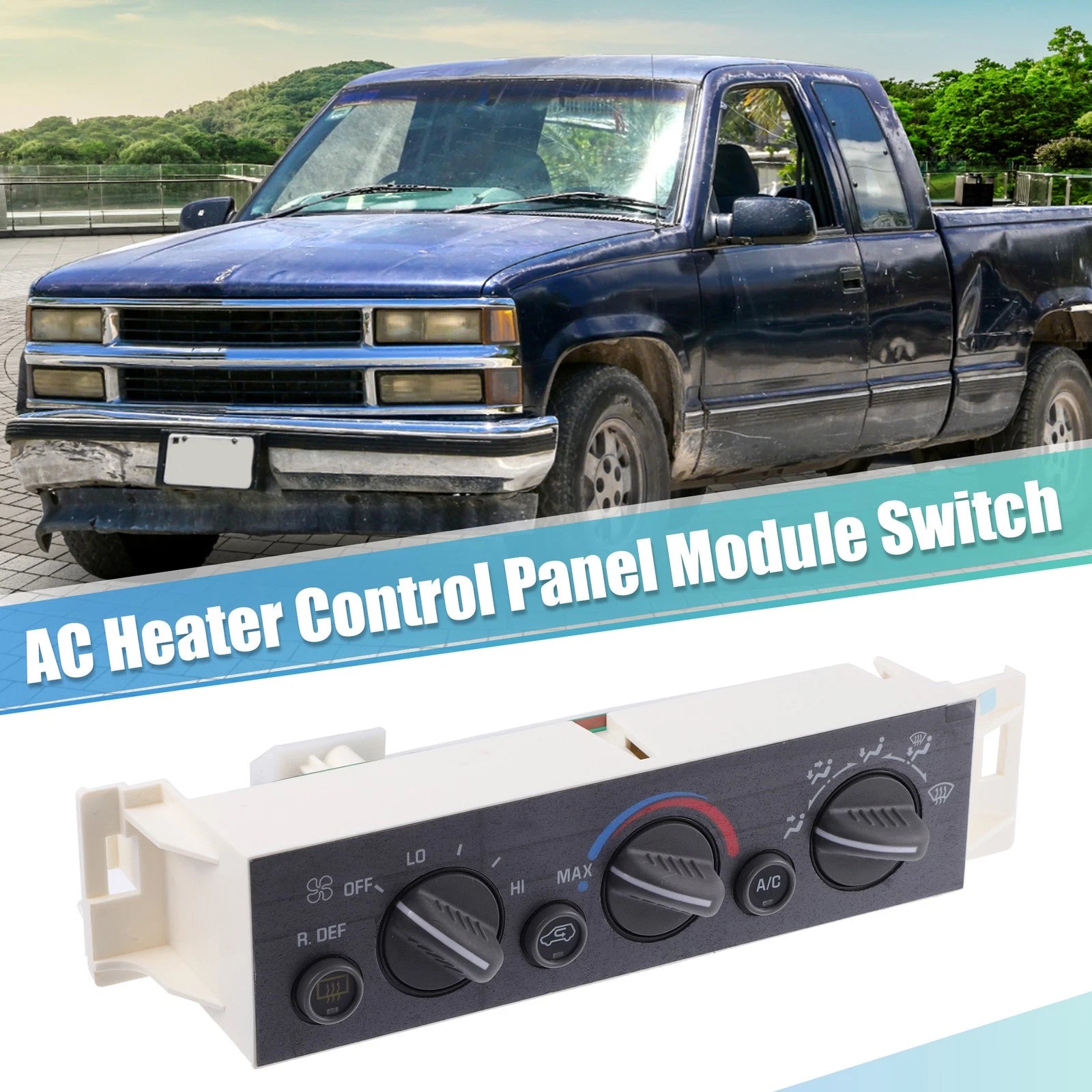 HVAC A/C Heater Climate Control Panel Switch for Chevy C1500 Tahoe (1996–1999)