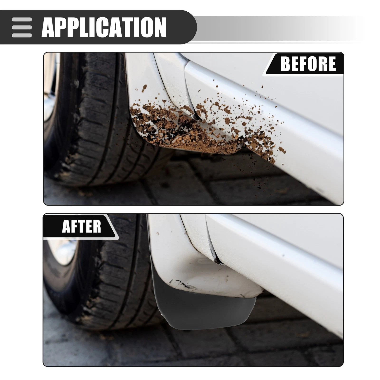Car Mud Flaps Splash Guards Front Set for Toyota 4Runner (2010–2023)